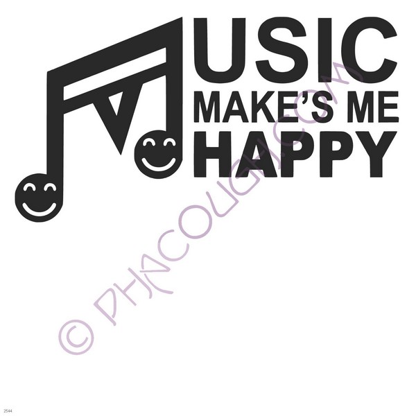 Music makes me happy